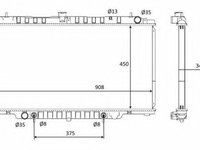 Radiator, racire motor NISSAN PATROL GR V Wagon (Y61) (1997 - 2016) NRF 58548 piesa NOUA