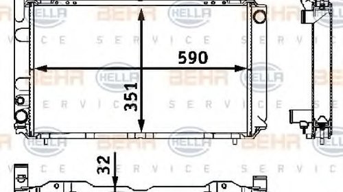 Radiator, racire motor NISSAN PULSAR II (N13)