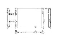 Radiator, racire motor NISSAN QASHQAI / QASHQAI +2 (J10, JJ10) (2007 - 2016) NRF 53755