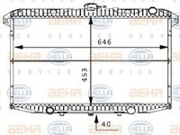 Radiator, racire motor NISSAN TERRANO II (R20) (1992 - 2007) HELLA 8MK 376 706-491