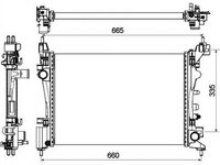 Radiator, racire motor OPEL ADAM (2012 - 2016) NRF 53115 piesa NOUA