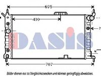 Radiator, racire motor OPEL ASTRA F (56_, 57_), OPEL ASTRA F Cabriolet (53_B), OPEL ASTRA F hatchback (53_, 54_, 58_, 59_) - AKS DASIS 151030N