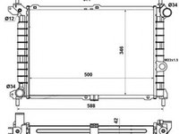 Radiator, racire motor OPEL ASTRA F Hatchback (53, 54, 58, 59) (1991 - 1998) NRF 52142 piesa NOUA