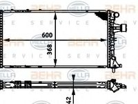 Radiator racire motor OPEL ASTRA G 1,7TD 98- - Cod intern: W20090816 - LIVRARE DIN STOC in 24 ore!!!