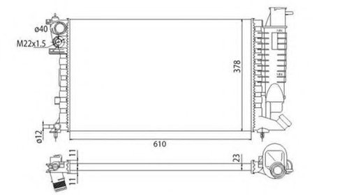 Radiator, racire motor OPEL ASTRA G Cabriolet