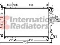 Radiator, racire motor OPEL ASTRA G hatchback (F48_, F08_), OPEL ASTRA G combi (F35_), OPEL ASTRA G limuzina (F69_) - VAN WEZEL 37002252