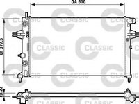 Radiator, racire motor OPEL ASTRA G hatchback (F48_, F08_), OPEL ASTRA G combi (F35_), OPEL ASTRA G limuzina (F69_) - VALEO 232549