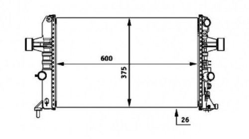 Radiator racire motor Opel Astra G Z14XEP GM