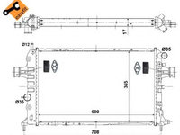 Radiator, racire motor OPEL ASTRA H Sport Hatch (L08) (2005 - 2020) NRF 53441