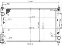 Radiator, racire motor OPEL CORSA D Van (2006 - 2016) NRF 53455