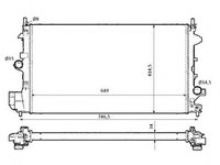 Radiator, racire motor OPEL SIGNUM (2003 - 2020) NRF 58204