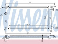 Radiator, racire motor OPEL TIGRA (95) (1994 - 2000) NISSENS 632851 piesa NOUA