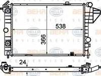 Radiator, racire motor OPEL VECTRA A (86_, 87_), VAUXHALL CAVALIER Mk III (87), VAUXHALL CAVALIER Mk III hatchback - HELLA 8MK 376 715-731