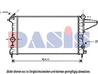 Radiator, racire motor OPEL VECTRA A (86_, 87_), VAUXHALL CAVALIER Mk III (87), VAUXHALL CAVALIER Mk III hatchback - AKS DASIS 150950N