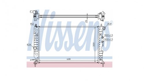 Radiator racire motor Opel Vectra B Z18XE NIS