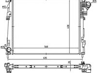 Radiator, racire motor OPEL VIVARO platou / sasiu (E7) (2006 - 2020) NRF 53966