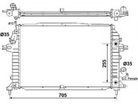 Radiator, racire motor OPEL ZAFIRA B (A05) (2005 - 2020) NRF 53082