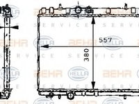 Radiator, racire motor PEUGEOT 206 CC (2D) (2000 - 2016) HELLA 8MK 376 717-531 piesa NOUA