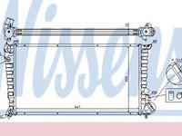 Radiator, racire motor PEUGEOT 306 Break (7E, N3, N5) (1994 - 2002) NISSENS 61326A