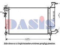 Radiator, racire motor PEUGEOT 306 hatchback (7A, 7C, N3, N5), PEUGEOT 306 Cabriolet (7D, N3, N5), PEUGEOT 306 limuzina (7B, N3, N5) - AKS DASIS 06070