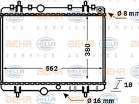 Radiator racire motor PEUGEOT 307 SW Box Body / Estate (3E_, 3H_) (An fabricatie 01.2003 - 12.2009, 107 CP, Diesel) - Cod intern: W20090881 - LIVRARE DIN STOC in 24 ore!!!