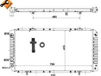 Radiator, racire motor PEUGEOT BOXER caroserie (244) (2001 - 2016) NRF 52062 piesa NOUA