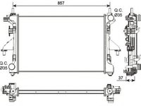 Radiator, racire motor PEUGEOT BOXER platou / sasiu (2006 - 2016) NRF 54202 piesa NOUA