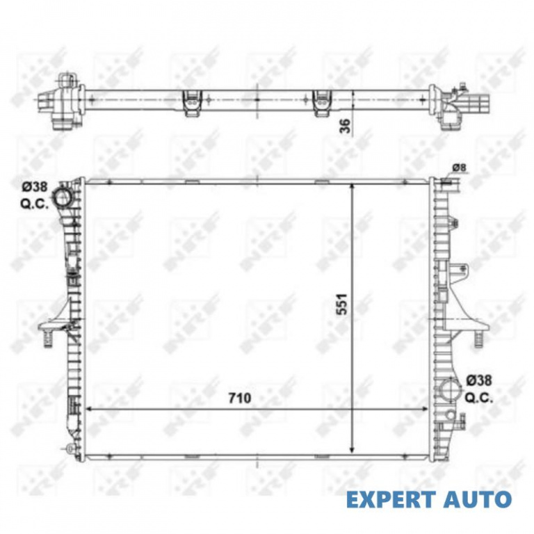 Radiator, racire motor Porsche CAYENNE (955) 2002-