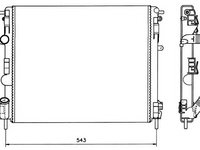 Radiator racire motor RENAULT KANGOO 1,4-1,9 DACIA LOGAN - Cod intern: W20151632 - LIVRARE DIN STOC in 24 ore!!!