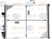 Radiator racire motor RENAULT Kangoo I Express (FC) (An fabricatie 08.1997 - ..., 58 - 90 CP, Benzina, Benzina/Gaz petrolier (LPG)) - Cod intern: W20090826 - LIVRARE DIN STOC in 24 ore!!!