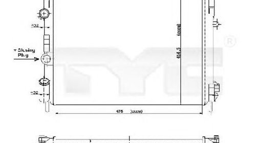 Radiator, racire motor RENAULT KANGOO ( KC0/1