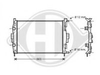 Radiator, Racire Motor RENAULT MEGANE II BM0/1, CM0/1 1.5 DCi BM0F, CM0F 11.2002 ... 02.2008 1461 Motor Diesel