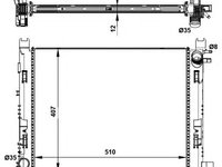 Radiator racire motor RENAULT Symbol / Thalia III (L8) (An fabricatie 12.2013 - ..., 75 - 90 CP, Diesel, Benzina) - Cod intern: W20090970 - LIVRARE DIN STOC in 24 ore!!!