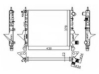 Radiator, racire motor RENAULT TWINGO I (C06) (1993 - 2012) NRF 529513 piesa NOUA