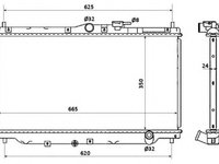 Radiator racire motor ROVER 600 (RH) - OEM -NRF: NRF507722 - W02141900 - LIVRARE DIN STOC in 24 ore!!!