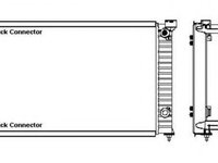 Radiator, racire motor SEAT EXEO ST (3R5) (2009 - 2016) NRF 50543 piesa NOUA