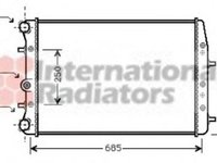 Radiator, racire motor SKODA FABIA (6Y2), SKODA FABIA Combi (6Y5), SKODA FABIA limuzina (6Y3) - VAN WEZEL 76002008