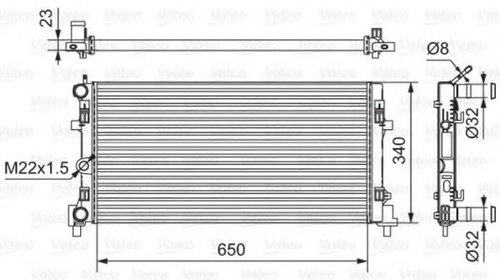 Radiator, racire motor SKODA RAPID (NH3) (201