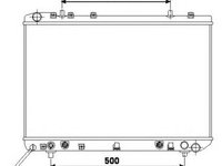 Radiator, racire motor SSANGYONG MUSSO (FJ) (1993 - 2016) NRF 53499 piesa NOUA