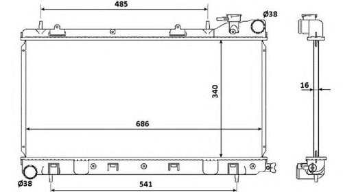 Radiator racire motor SSANGYONG REXTON - OEM 