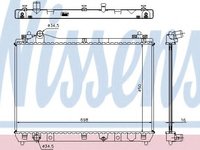 Radiator, racire motor SUZUKI GRAND VITARA II (JT) (2005 - 2016) NISSENS 64200 piesa NOUA