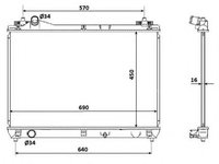 Radiator, racire motor SUZUKI GRAND VITARA II (JT) (2005 - 2016) NRF 53915 piesa NOUA