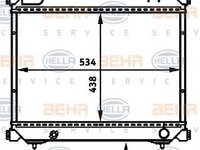 Radiator, racire motor SUZUKI SIDEKICK (ET, TA), SUZUKI ESCUDO autoturism de teren, deschis (ET, TA), SUZUKI VITARA (ET) - HELLA 8MK 376 717-691