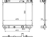 Radiator, racire motor TOYOTA YARIS/VITZ (NHP13_, NSP13_, NCP13_, KSP13_, NLP13_) (2010 - 2020) NRF 53667