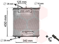 Radiator, racire motor VAN WEZEL 40002298