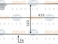 Radiator racire motor VOLKSWAGEN PASSAT Variant (3A5, 35I) - OEM - NRF: NRF509506|509506 - Cod intern: W02141904 - LIVRARE DIN STOC in 24 ore!!!