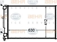 Radiator racire motor VW AUDI A4/PASSAT 1,6-2,8 95-05 AC+ - Cod intern: W20089977 - LIVRARE DIN STOC in 24 ore!!!