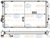 Radiator racire motor VW GOLF 4 1.9,tdi 00- - Cod intern: W20090907 - LIVRARE DIN STOC in 24 ore!!!