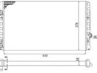 Radiator, racire motor VW GOLF Mk III (1H1), VW GOLF Mk IV (1J1), VW JETTA III (1H2) - MAGNETI MARELLI 350213793003