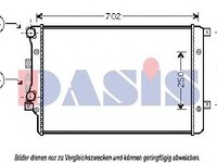 Radiator, racire motor VW TOURAN (1T1, 1T2), AUDI A3 (8P1), VW RABBIT V (1K1) - AKS DASIS 040021N